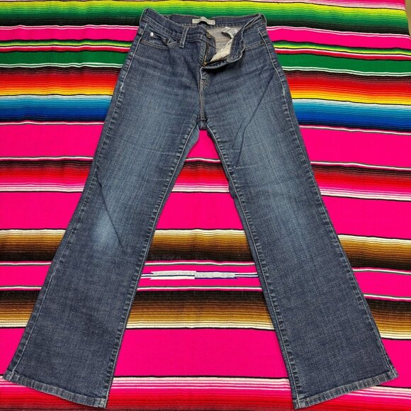 Levi's Jeans Women's Size 8 Short Perfectly Slimming Boot Cut 512 Flap Pockets - Picture 2 of 9